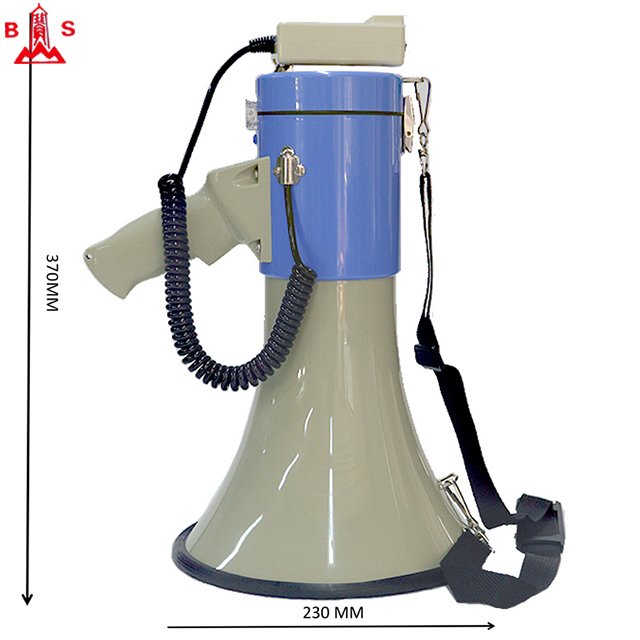 ABS housing talk siren 50W DC12V handy megaphone PA system megaphone 300 Seconds recording time