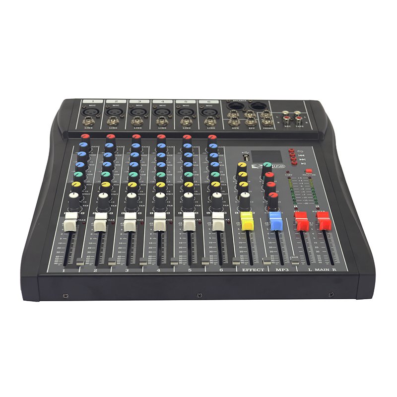 Professional Audio 6 Channels Digital Mixer Sound Equipment With Touch Screen Support Multi-os Operating System