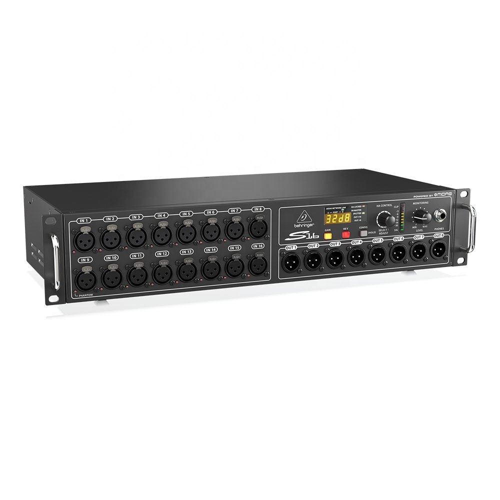 Behringer S16 Digital Mixer Stagebox 16-Input 8-Output Pa Sound System Audio Equipment Stagebox