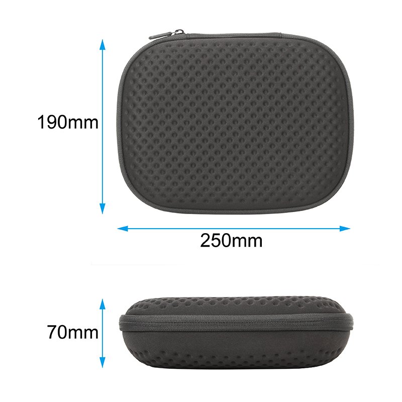 Factory Custom Wireless Microphone Storage Case Portable Shockproof Drop Proof Eva Zipper Bag Protective Carrying Case