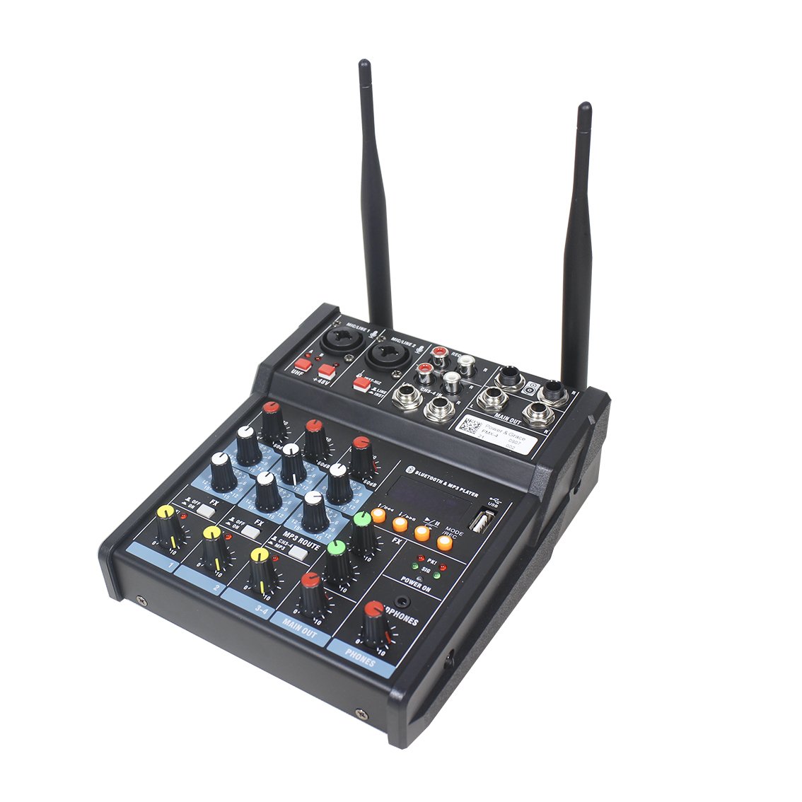 120W powered PA audio music mixing console