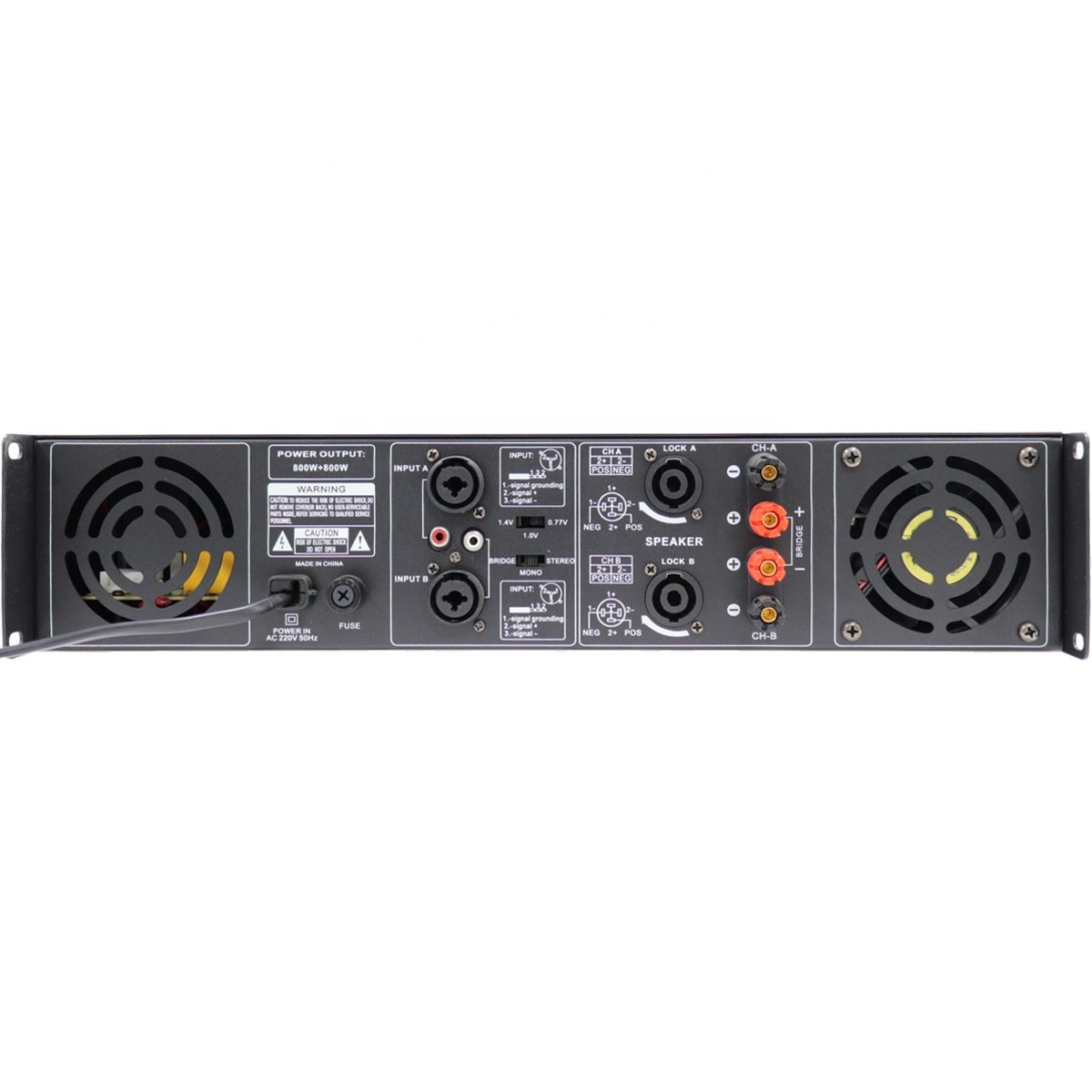 Professional Power Amplifier 2 Channel Class Ab Sound Equipment System Stage Performance Commercial Outdoor Professional Audio