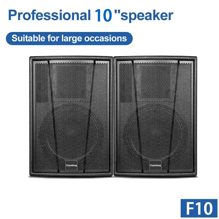 Depusheng D100C single 10 inch professional loudspeaker sound equipment dj speakers system set