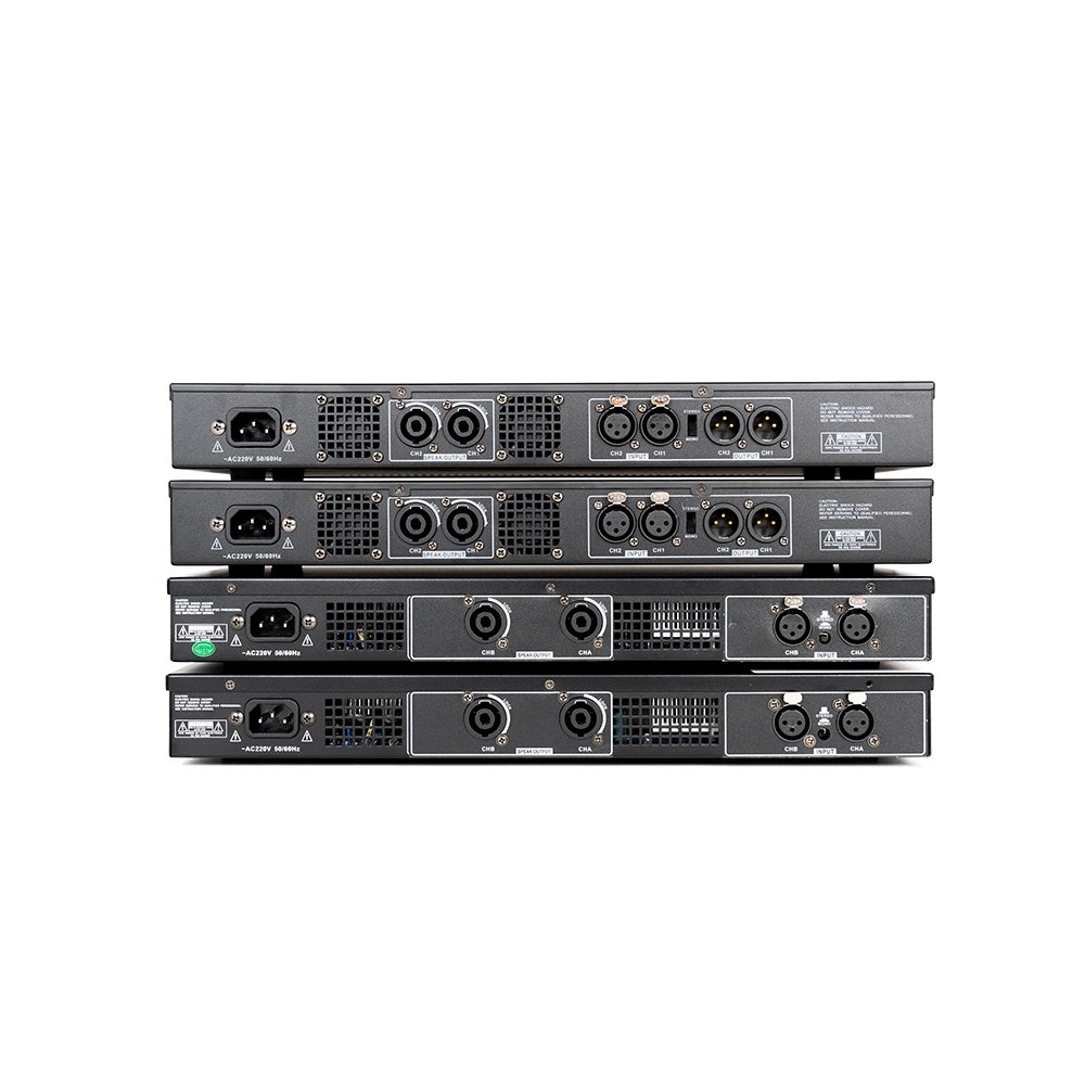 Class D Professional 1U 2 Channel 200W 350W 450W 800W Digital Audio Processor Power Amplifier