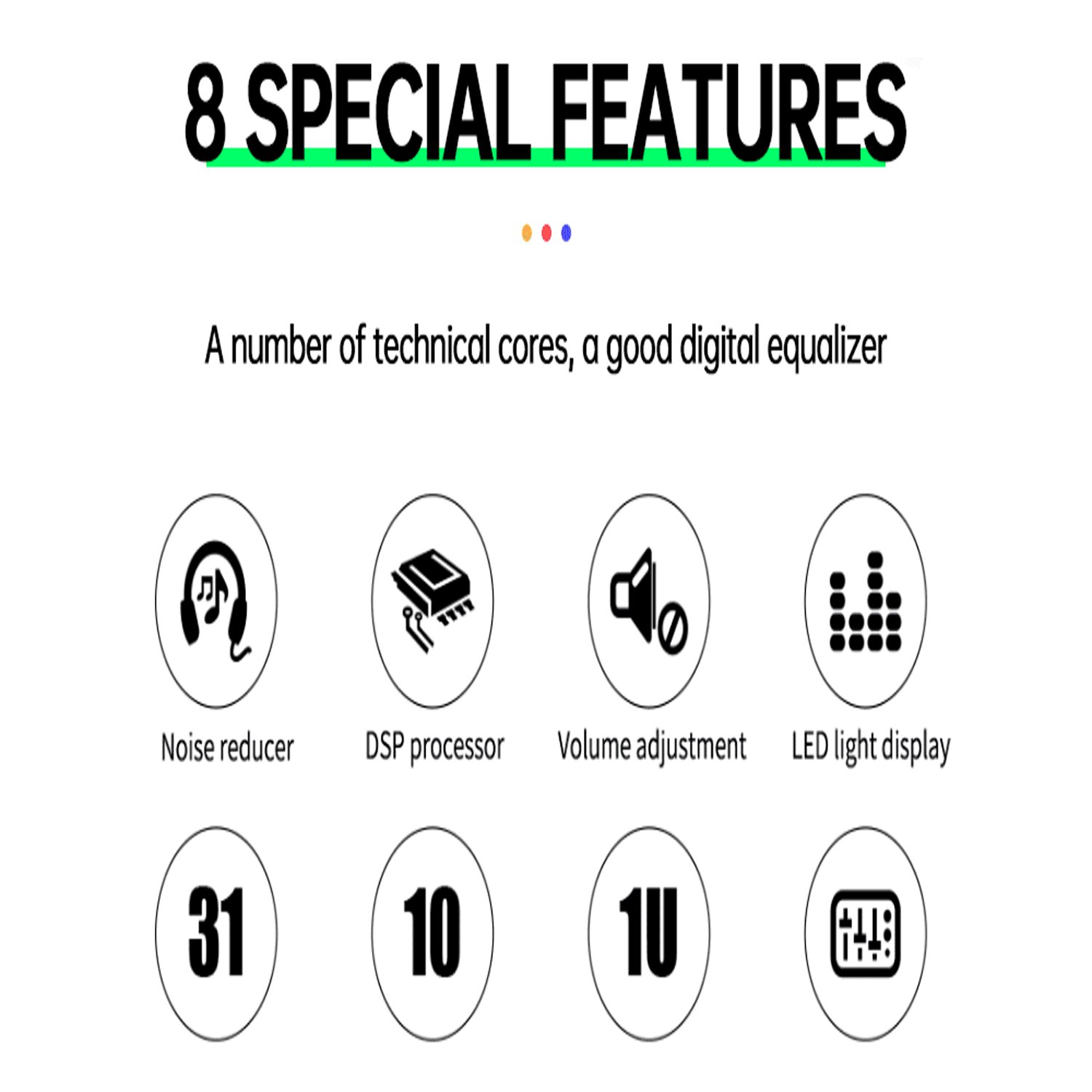GAX-EQ777 Professional 31 Brand Digital Audio Processor Processor Graphic Equalizer Audio Sound Equipment