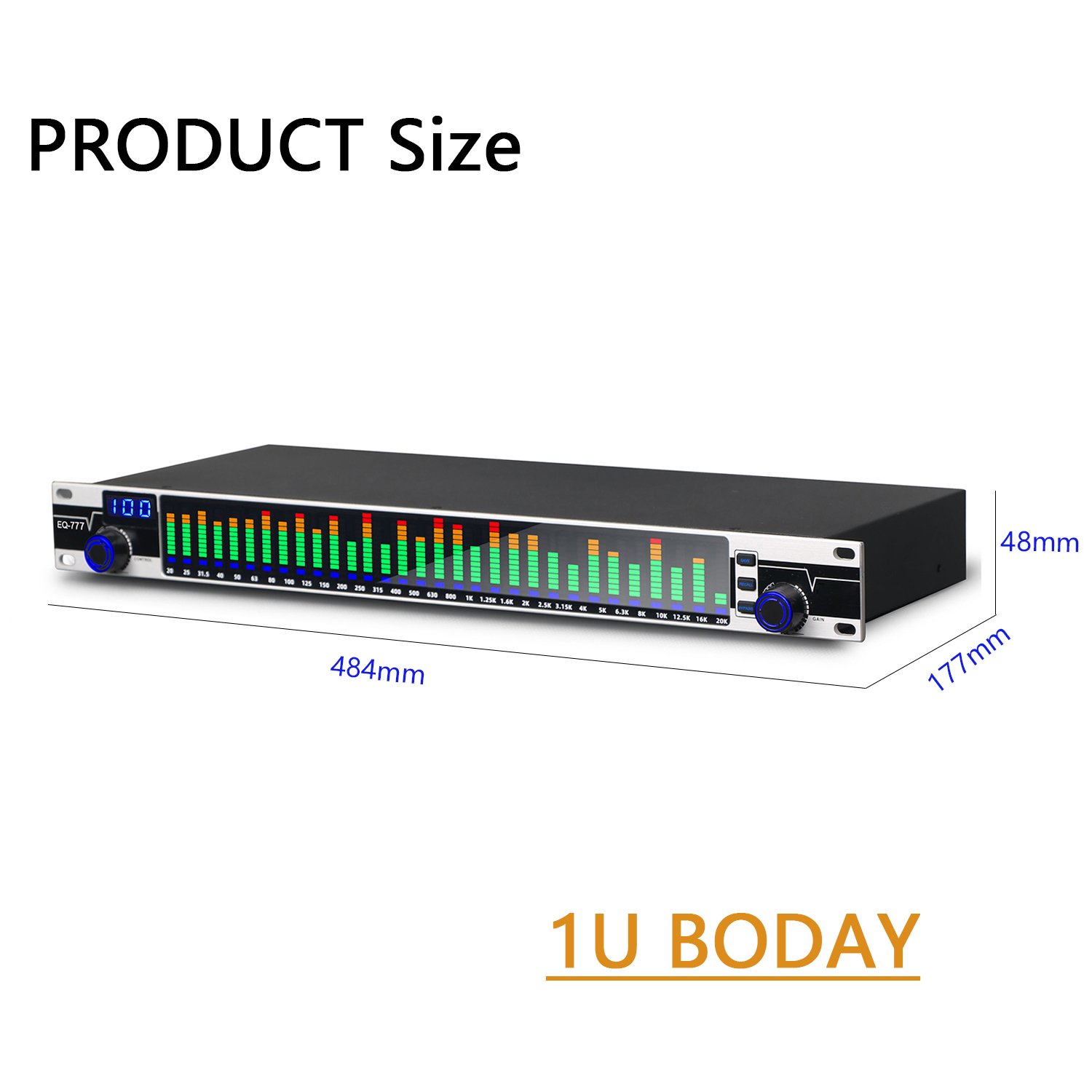 GAX-EQ777 Professional 31 Brand Digital Audio Processor Processor Graphic Equalizer Audio Sound Equipment