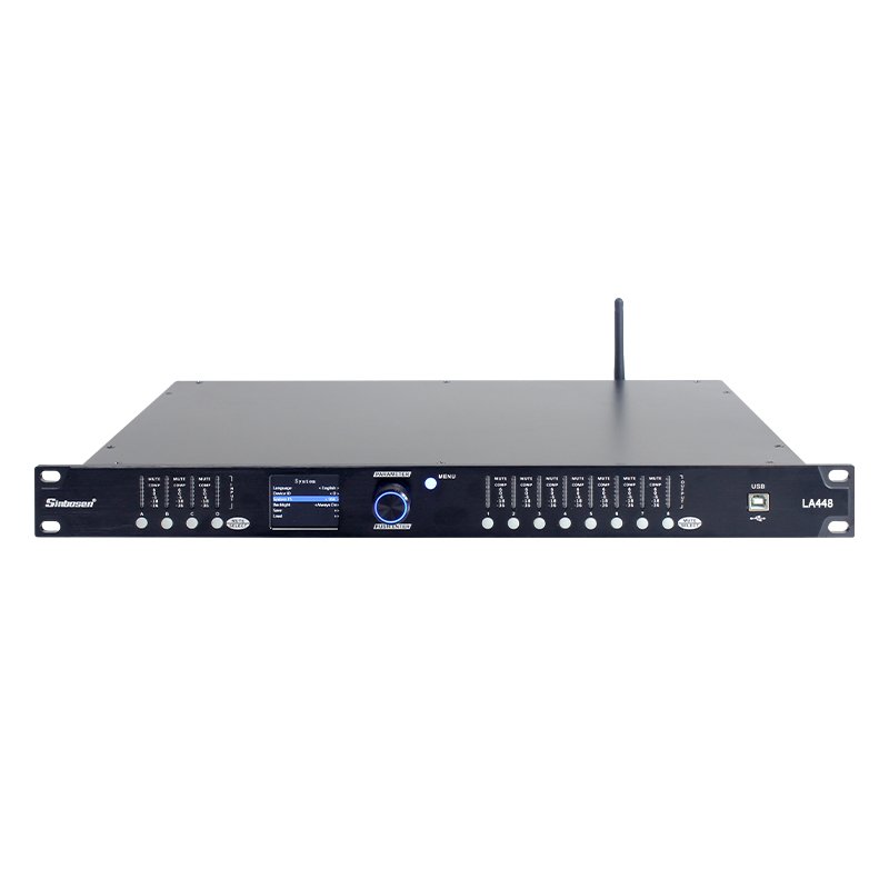 LA448 sound equipment dsp processor 4 x8 dsp audio processor fir filters
