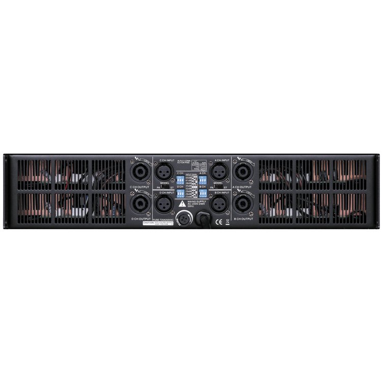 Fast heat dissipation High efficiency power amplifier 3200w Audio Amplifier Sound System 4 Channel Audio Professional