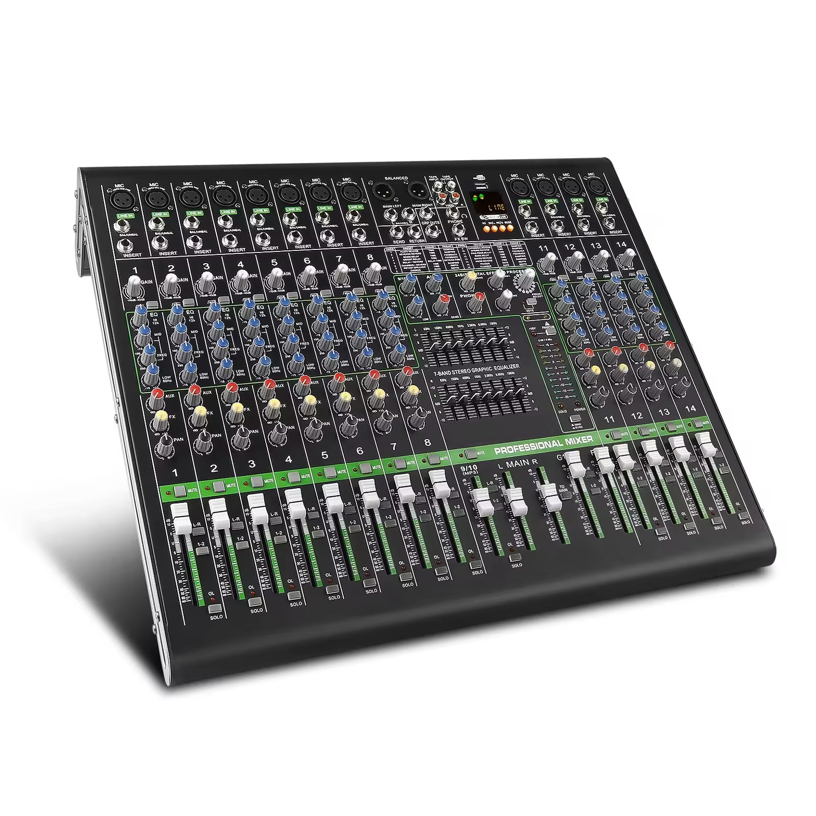 High Quality 12 Channels Professional Powerless Mixer Audio