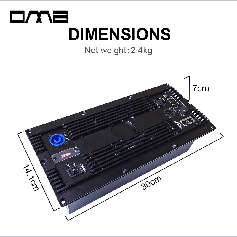 PDA601+CQ260D Sound Equipment Amplificateur De Puissance Professionnel 1 Channel 600w Subwoofer Active Speaker Amplifier