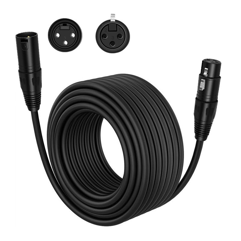 Hifi Speaker Xlr To Xlr Cable Wire Video Balanced Audio Microphone Cable High Quality 3 Pin Male To Female Mic Microphone Cable