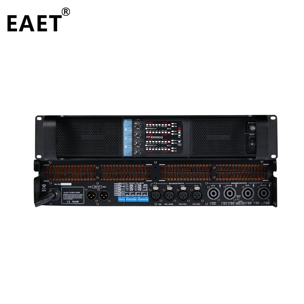 FP10000Q Low Price Power Amplifier 1350W * 4channel Class-TD 2U Speaker Amplifier for Stage FP10000Q D