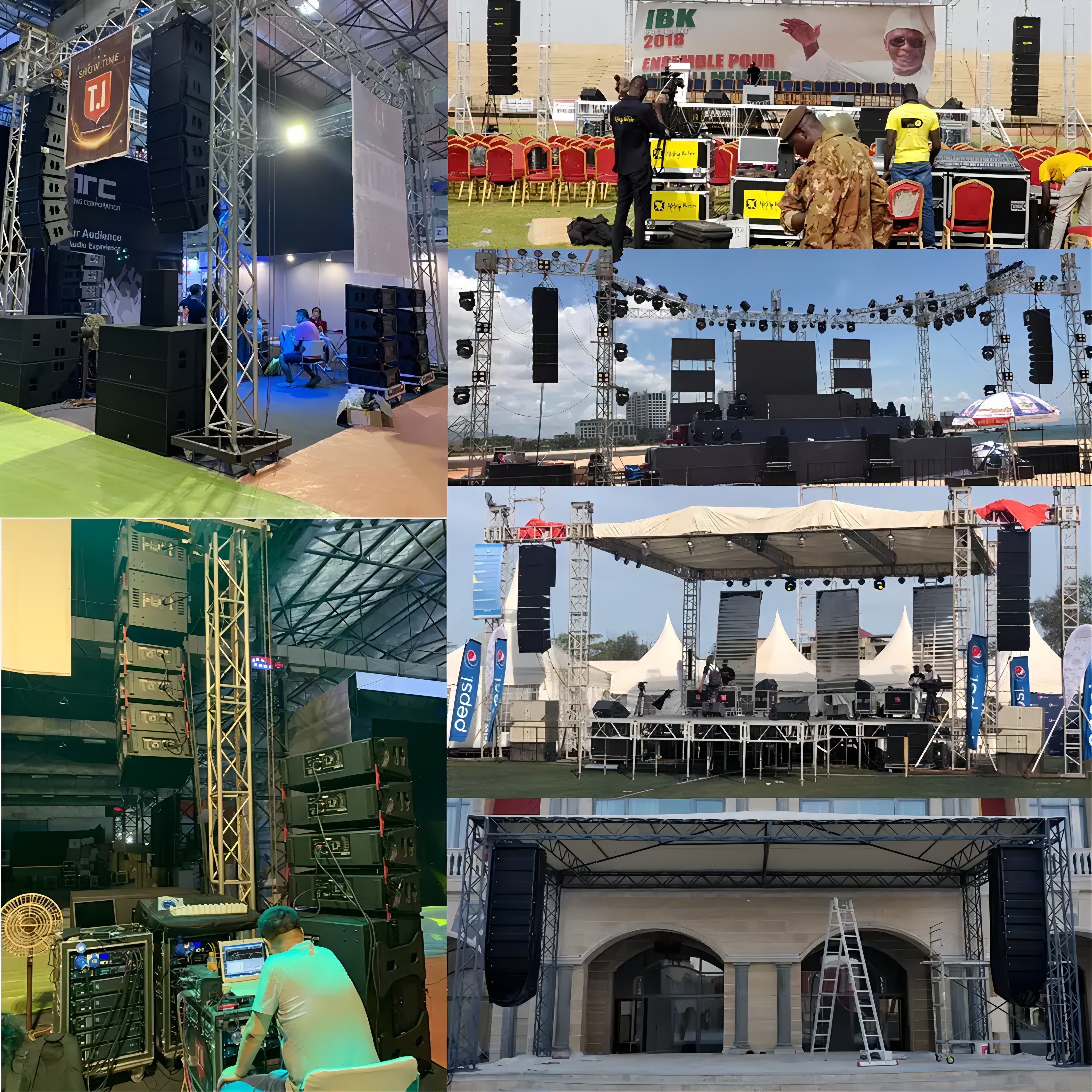 Pro Audio dual 10 inch line array system Active and passive indoor outdoor show pro audio sound system line array speakers