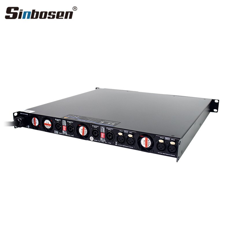 Sinbosen D4-3500 digital amplifier 2 ohm 6000 watts 4 channel power amplifier professional stage