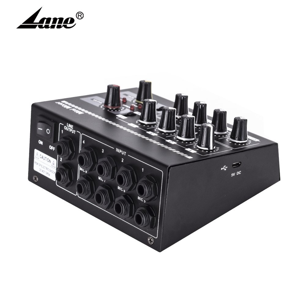 Lane M2 Mini Audio Mixer Audio Interfaces Ha800 Headphone Mixer Stock Usb Sound Card 8 Channel Digit Carte Son De 8 Piste Dsp X8