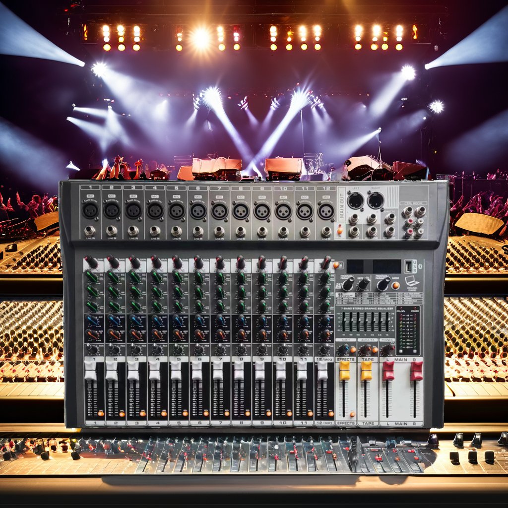8-Channel 10-Channel 12-Channel Mixer Controller Multi-Source Audio Control Equipment for Speakers