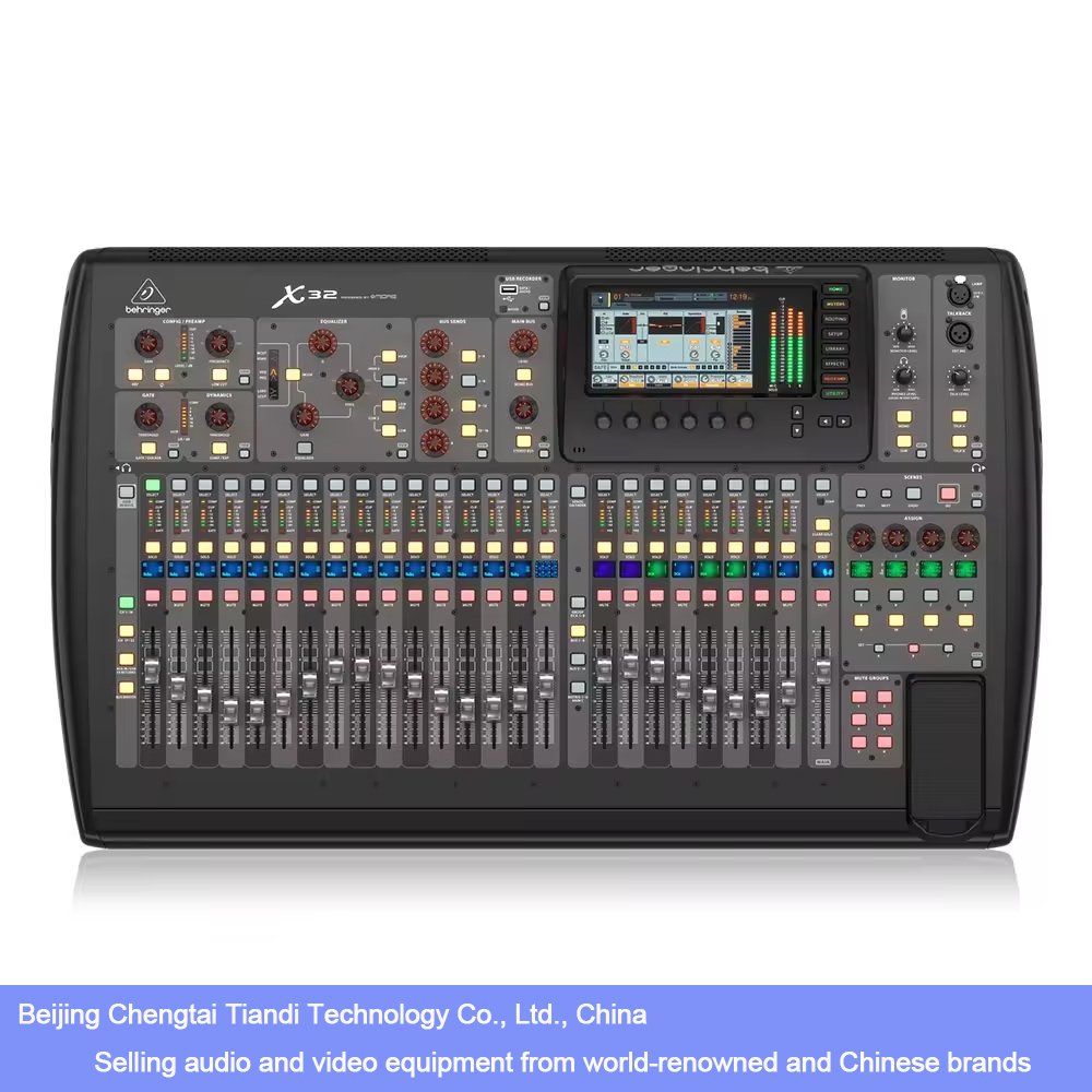 Behringer X32 Digital Console 32 Inputs 16 Outputs Stage Digital Mixer Line Array Speakers System Audio Equipment