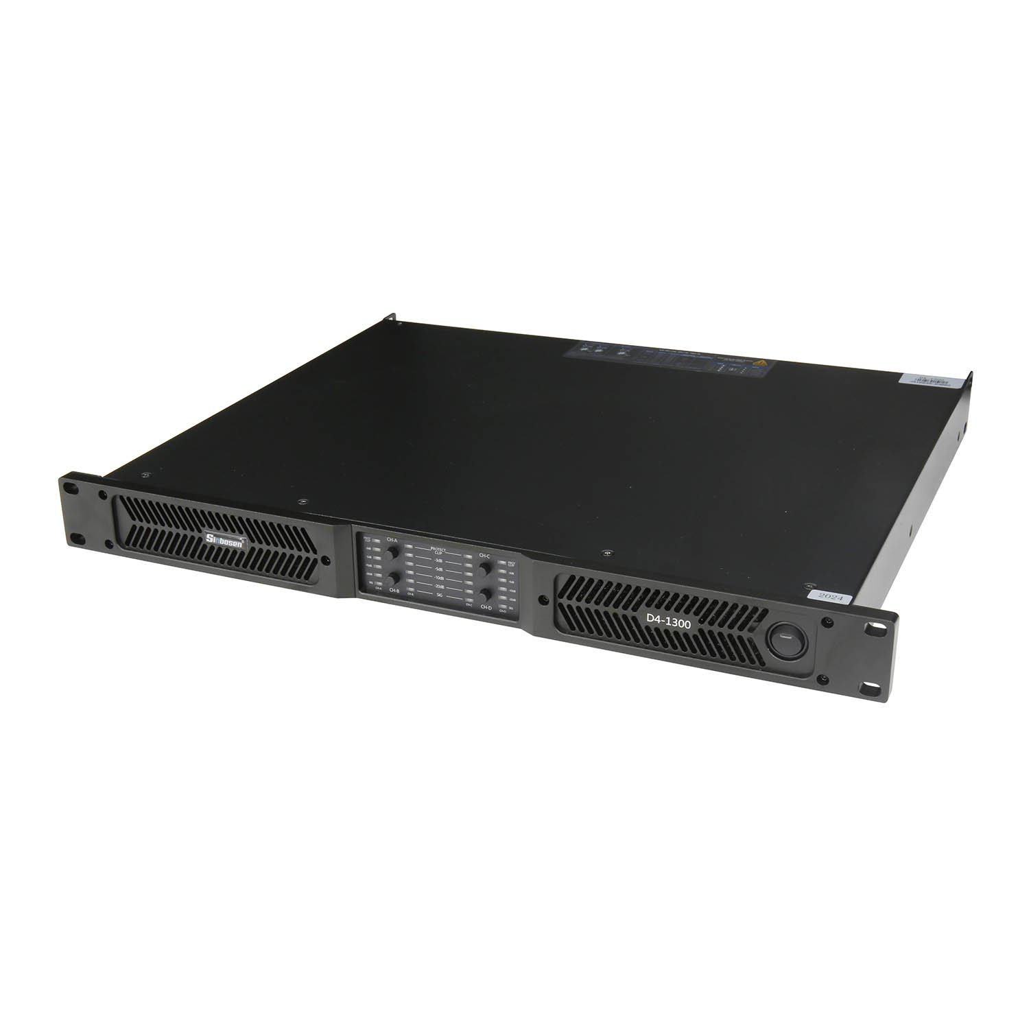 D4-1300 powerful 1u class d 4 channel 1300 watts professional audio sound amplifier