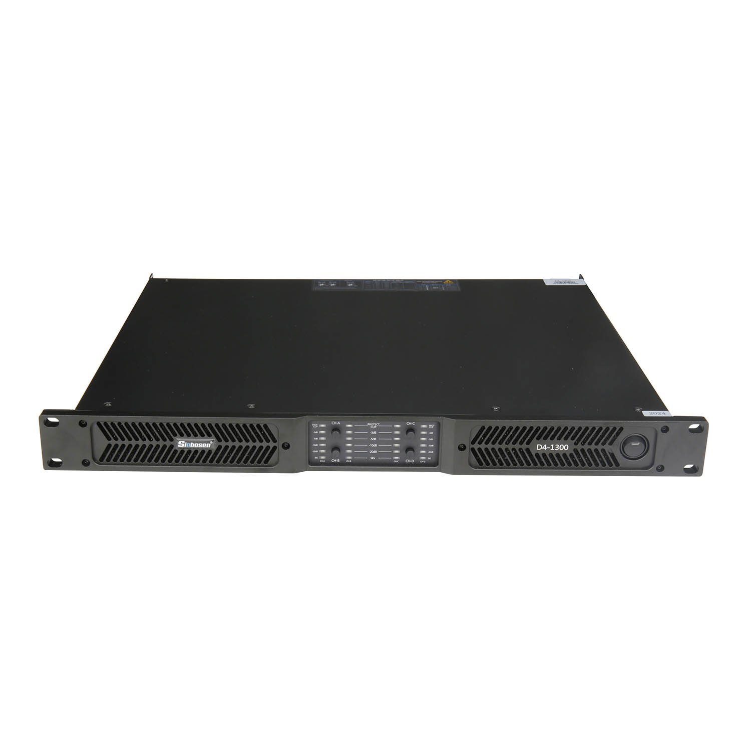 D4-1300 powerful 1u class d 4 channel 1300 watts professional audio sound amplifier
