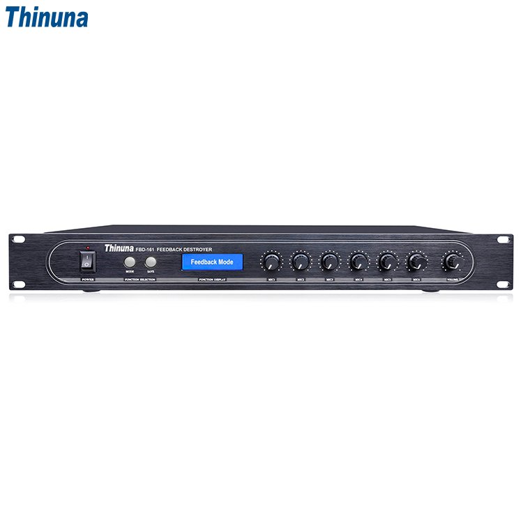 Thinuna FBD-161 Conference System Microphone Sound Mixer Performance Pro Audio Feedback Destroyer DSP Feedback Suppressor