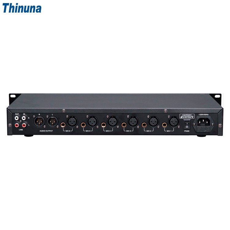 Thinuna FBD-161 Conference System Microphone Sound Mixer Performance Pro Audio Feedback Destroyer DSP Feedback Suppressor