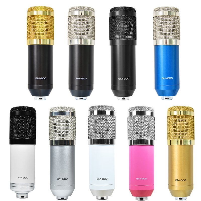 usb audio interface sound card&mixer for pc with bm800 microphone set karaoke live stream podcast all-in-one sound cards mic set