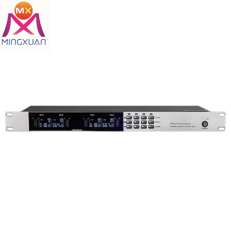 4 Microphone Inputs Audio Digital Processor 4CH UHF wireless handheld wireless system