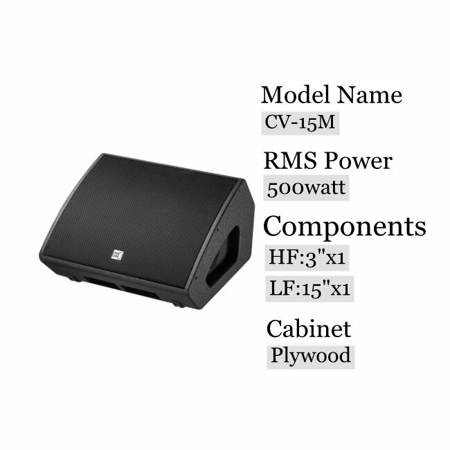 Two-way Coaxial Monitor Speaker with 15 Inch Woofer