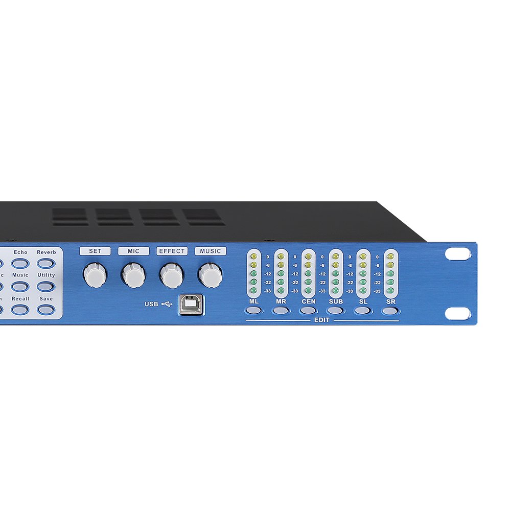 DSP6000 New Product Professional Usb Input Dsp Karaoke Sound Audio Effect System Audio Processor