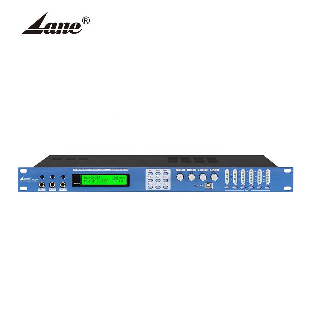 DSP6000 New Product Professional Usb Input Dsp Karaoke Sound Audio Effect System Audio Processor
