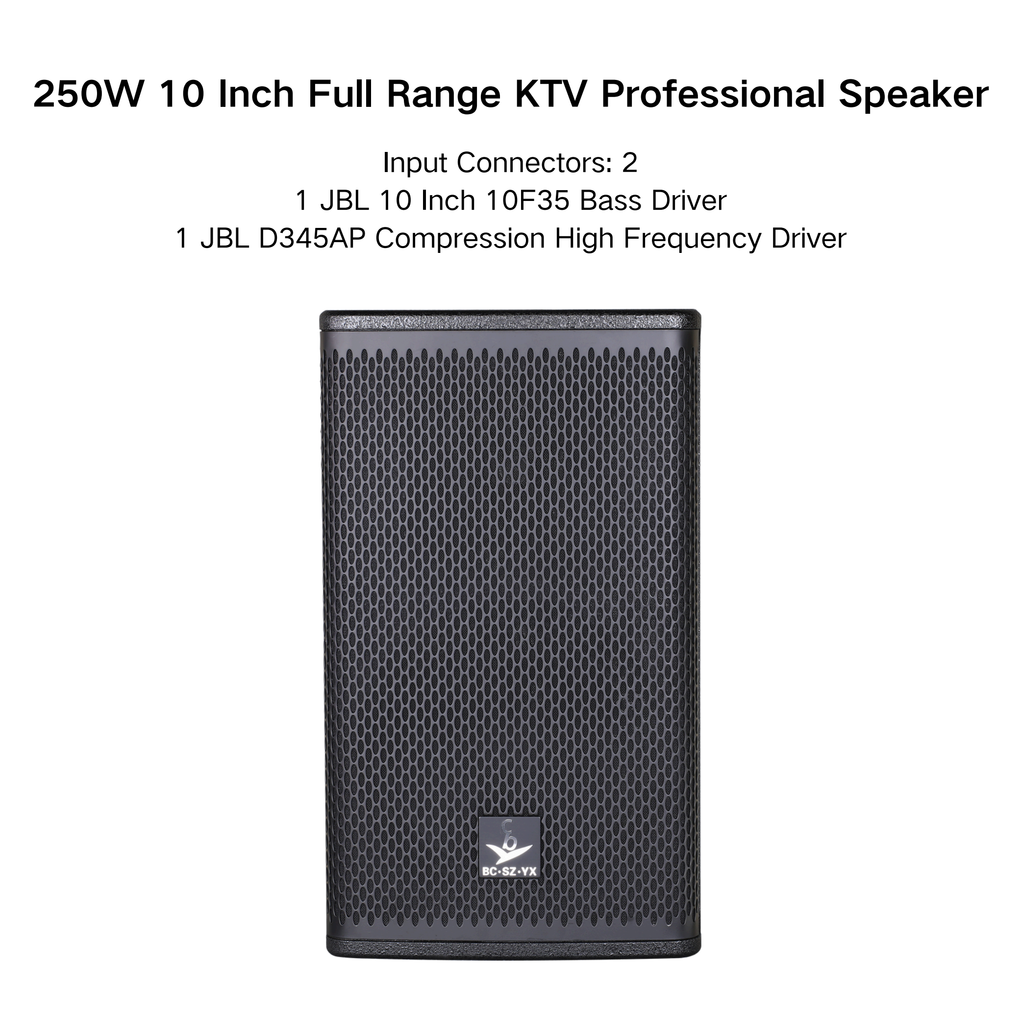 High Quality 250W Passive 10 Inch Professional Audio Sound System Speaker (JBL KLS10) For Family Cinema KTV