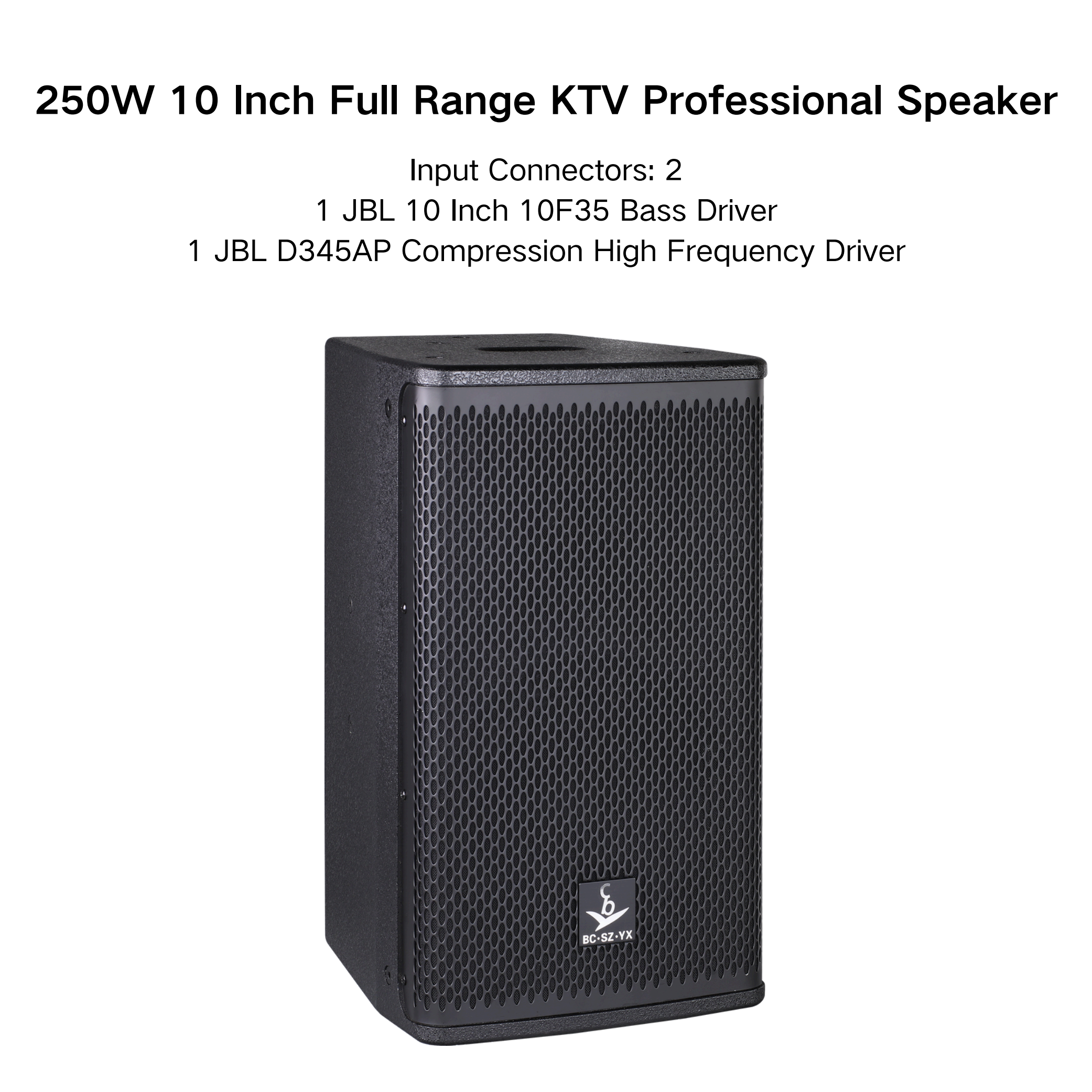 High Quality 250W Passive 10 Inch Professional Audio Sound System Speaker (JBL KLS10) For Family Cinema KTV