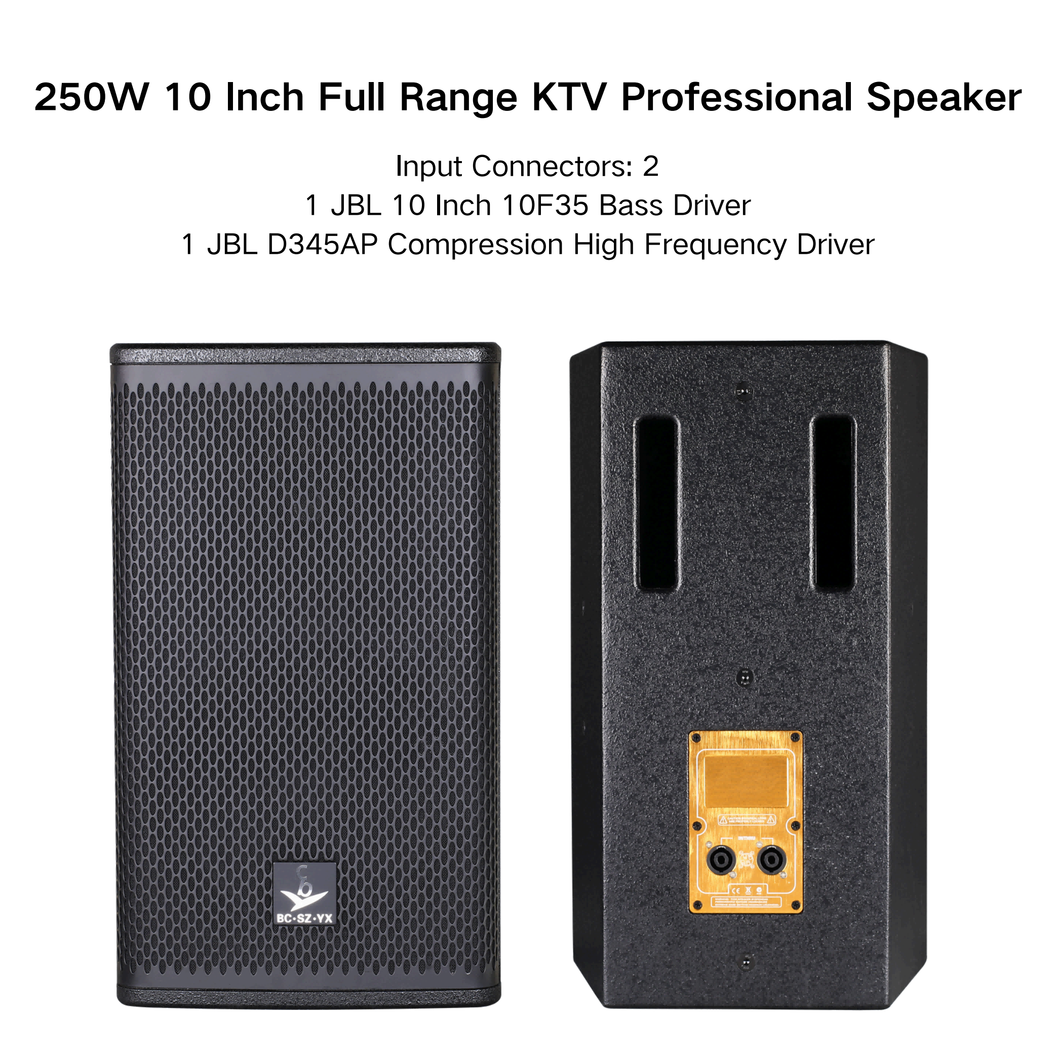 High Quality 250W Passive 10 Inch Professional Audio Sound System Speaker (JBL KLS10) For Family Cinema KTV
