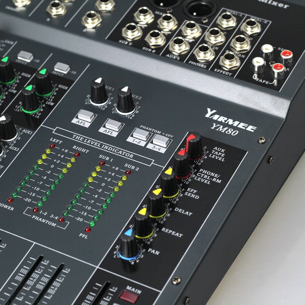 Yarmee conference auxiliary equipment mixing console mixer for audio system