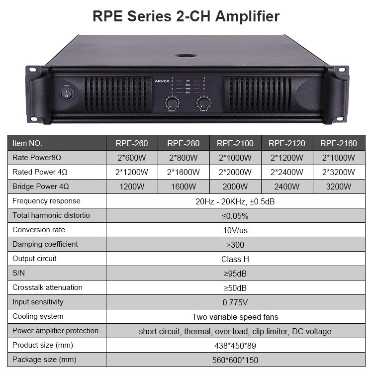 Professional audio speakers power karaoke mixer amplifier