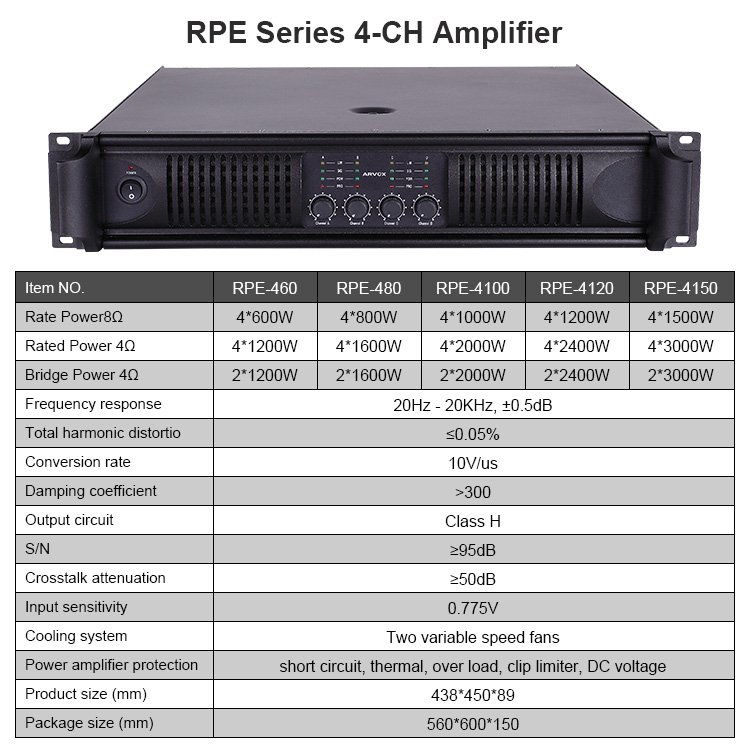 Professional audio speakers power karaoke mixer amplifier