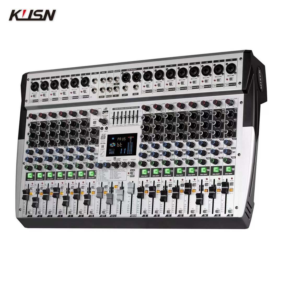 12 Channel 99 DSP Digital Mixer Professional Powered Audio Mixing Console Power Soundcraft Sound Mixer with Bluetooth USB
