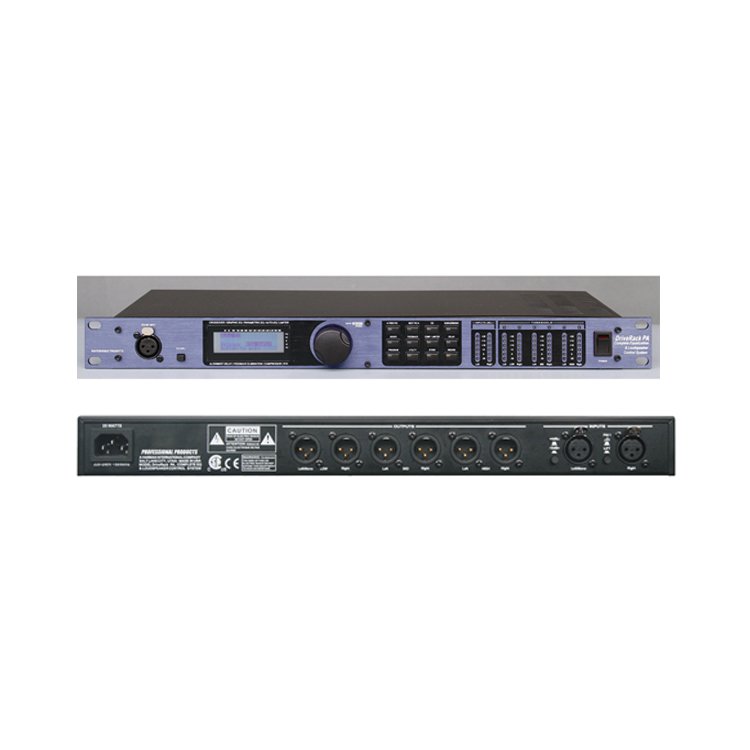 PA Sound Equipment System DriveRack 2 Input 6 Output Complete Equalization & Loudspeaker Control System