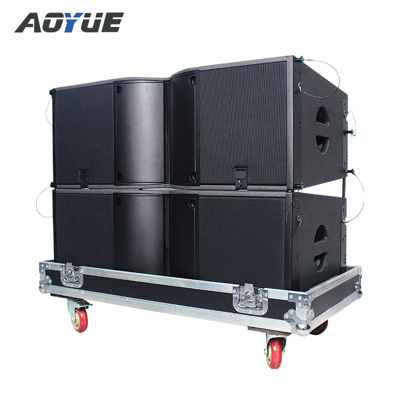 Aoyue KA212 professional powered 2 way dual 12 inch line array speaker system active