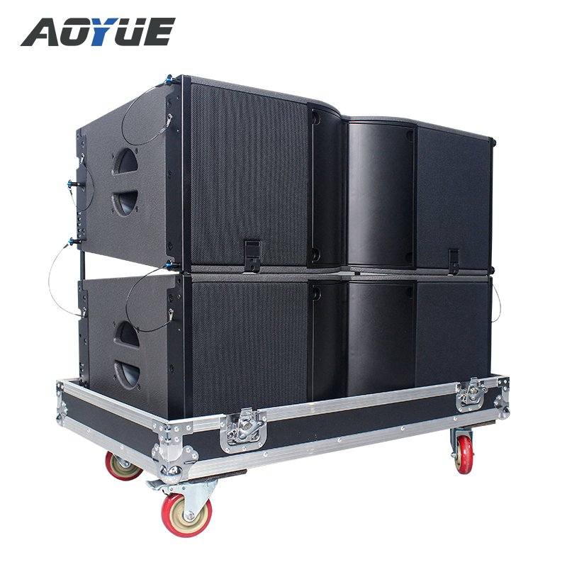 Aoyue KA212 professional powered 2 way dual 12 inch line array speaker system active