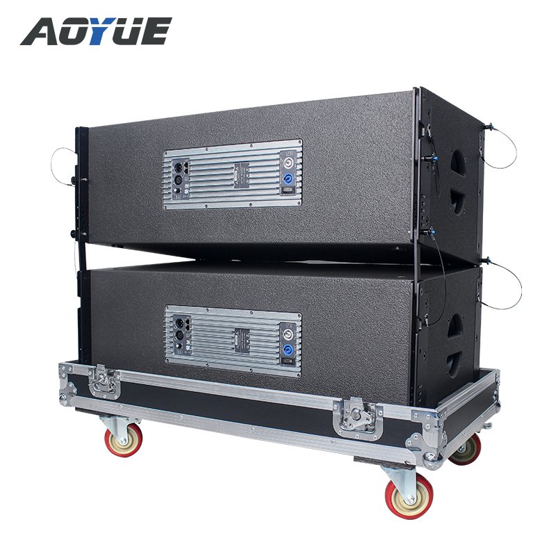 Aoyue KA212 professional powered 2 way dual 12 inch line array speaker system active