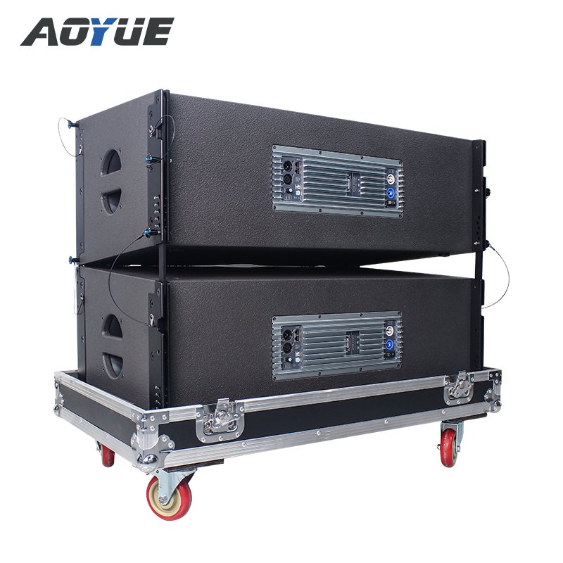 Aoyue KA212 professional powered 2 way dual 12 inch line array speaker system active