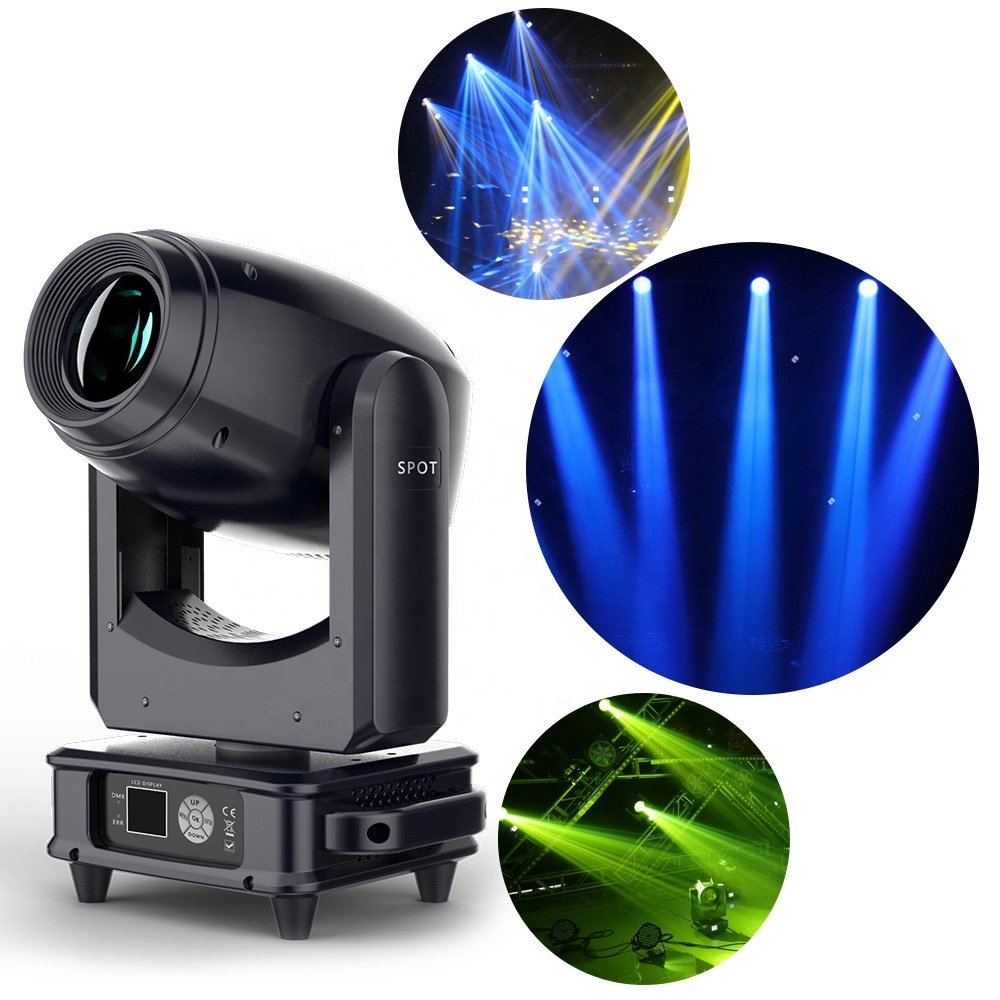 Powerful 200W Led Beam Wash Spot 3 IN 1 Effect Moving Head Light Professional Stage Light Big Focus HD Pattern For Disco DJ Club