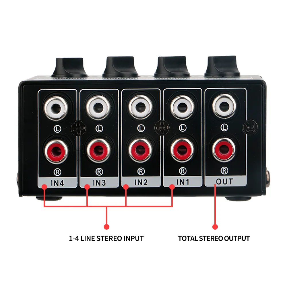 CX400 4 Channels Stereo Headphone Amplifier/Headphone distributor Ultra-Compact Mini Eu/US Plug for Music Mixer Recording