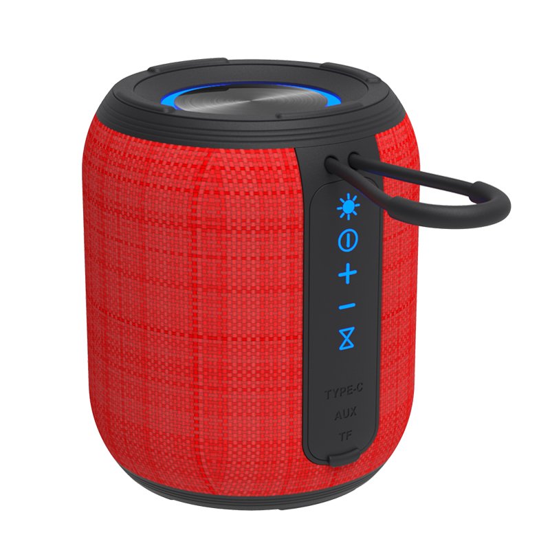 Outdoor Portable Wireless Waterproof Sound Stereo With LED Light Woofer Speaker Karaoke Blue Tooth Speaker With Microphone