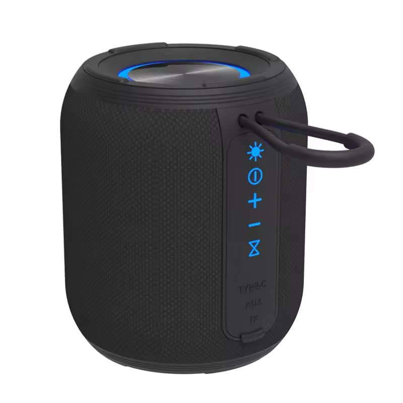 Outdoor Portable Wireless Waterproof Sound Stereo With LED Light Woofer Speaker Karaoke Blue Tooth Speaker With Microphone