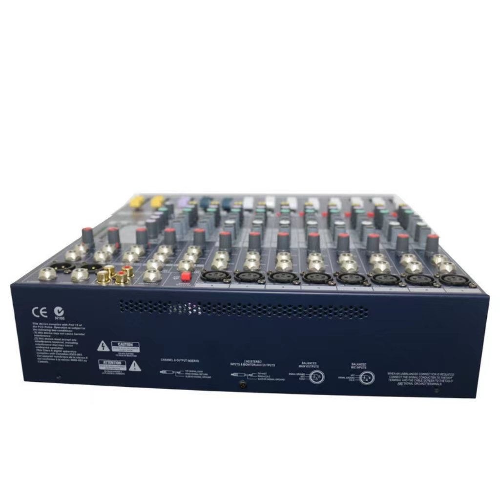 Stereo amplifier high-power 8/12/16 channel audio processing