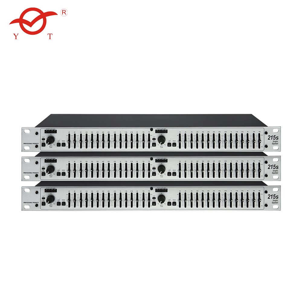Professional 215 audio equalizer Dual channel 15-band Graphic Equalizer EQ Power for dj equipment professional sound