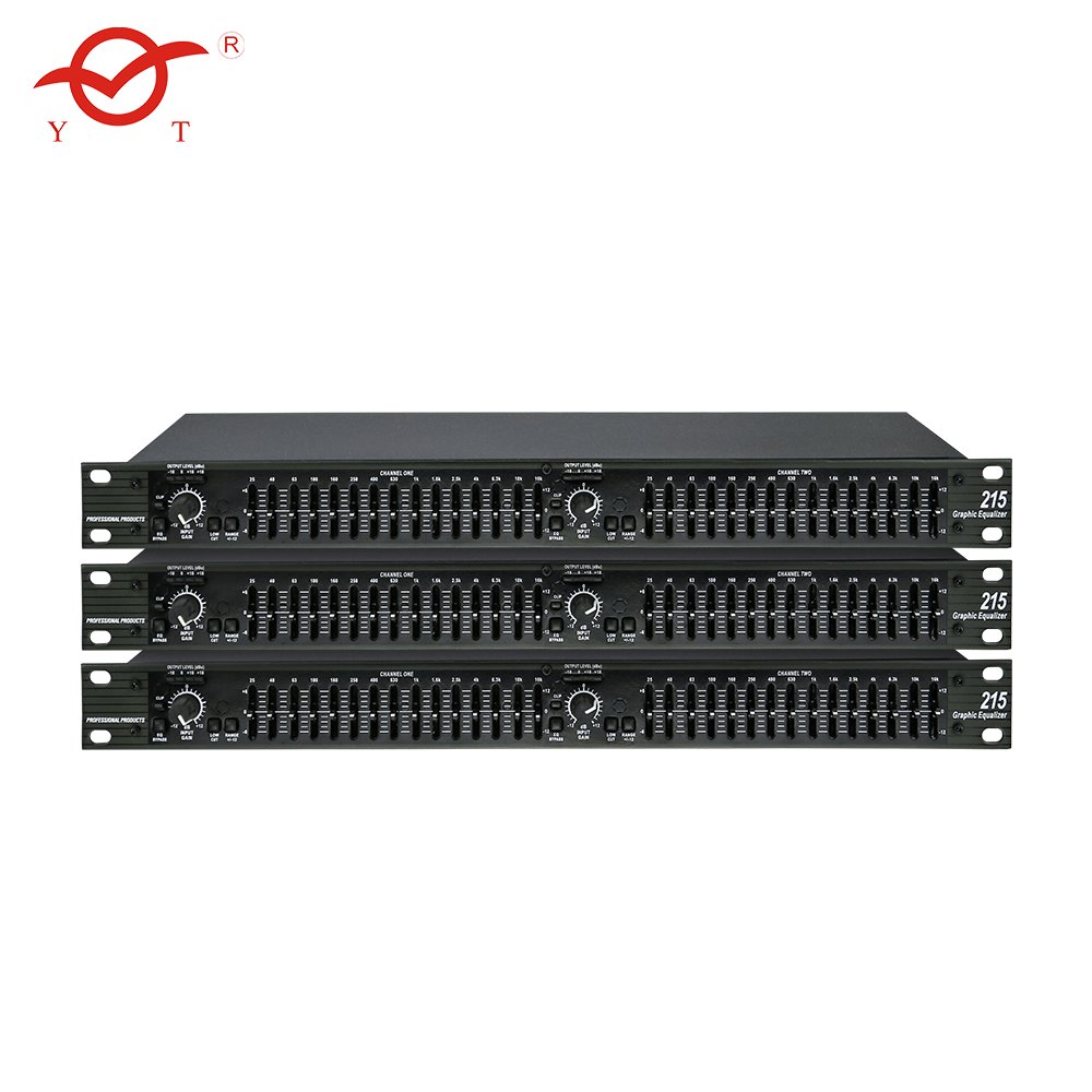 Professional 215 audio equalizer Dual channel 15-band Graphic Equalizer EQ Power for dj equipment professional sound