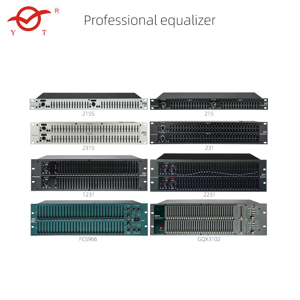 Professional 215 audio equalizer Dual channel 15-band Graphic Equalizer EQ Power for dj equipment professional sound